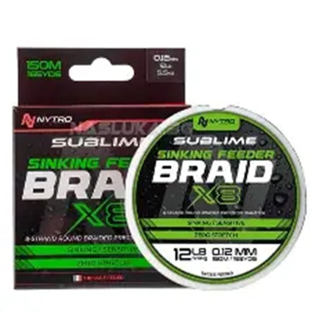 NYTRO SUBLIME X8 SINKING FEEDER BRAID 0.12MM