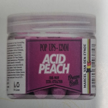 Dream Baits Acid Peach Pop Ups 12mm/ 50g