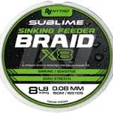 NYTRO SUBLIME X8 SINKING FEEDER BRAID 0.08MM