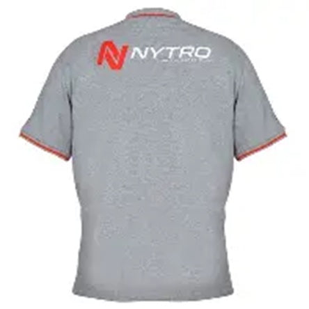 NYTRO LIGHT MARL GREY POLO SHIRT